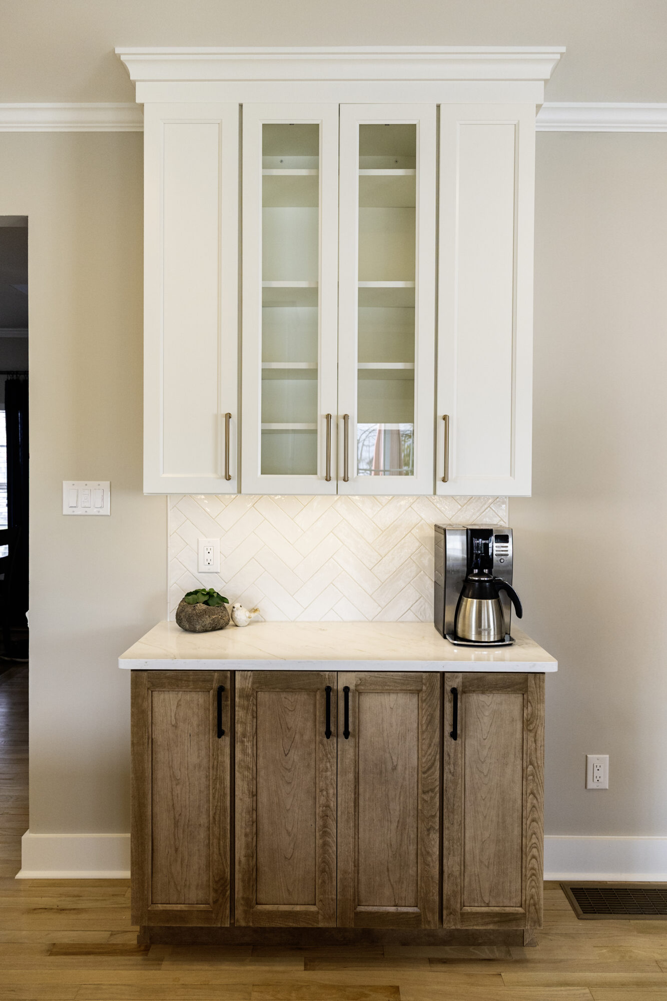 Kitchen Living Integration and Wet Bar Addition